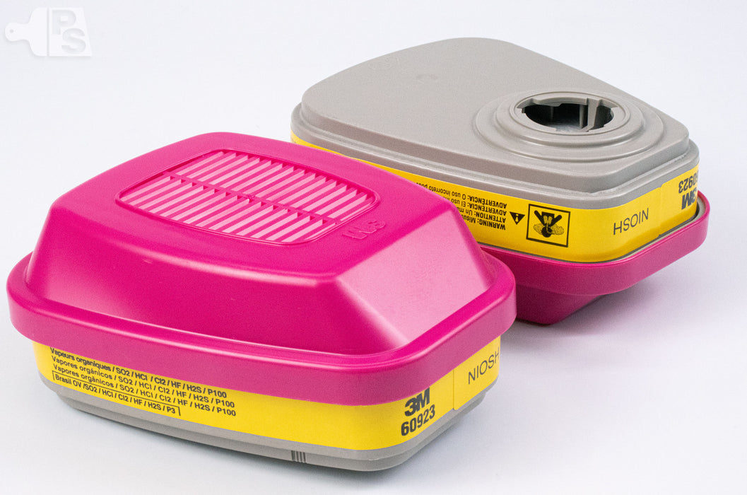 3M Organic Vapor/Acid Gas Replacement Cartridge/Filter 60923H1, P100