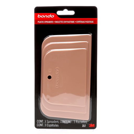 Bondo 357 3" x 5" x 1/4" Plastic Spreader 3pack