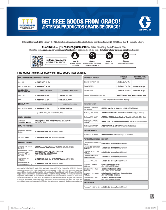 Graco 19D519 Ultra 490 XT Electric Airless Sprayer (Stand)