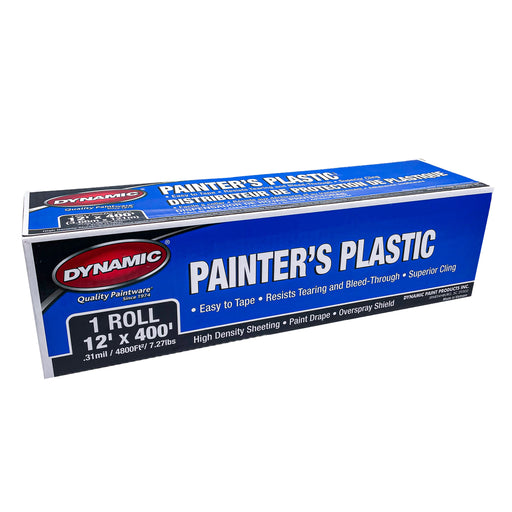 Dynamic 00039 12' x 400' .31mil High Density Painter's Plastic