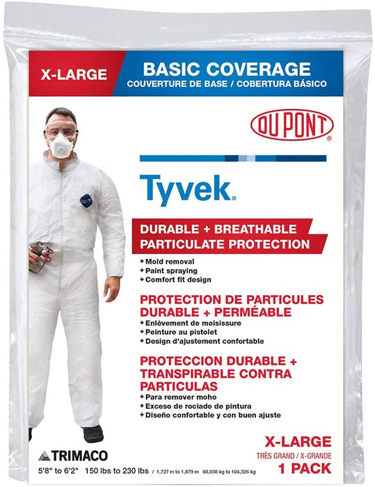 Trimaco Tyvek Painter's Heavy-Duty Coveralls
