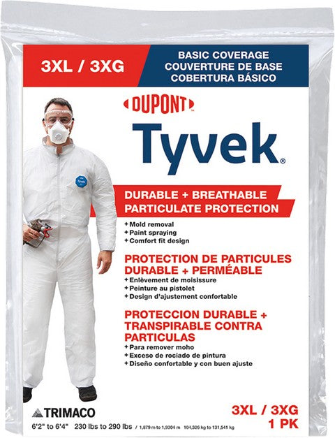Trimaco Tyvek Painter's Heavy-Duty Coveralls
