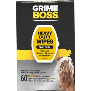 Grime Boss M956S8X 60ct Original Citrus Scent Wipes