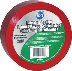 IPG 4379S 2" x 60Yd Red Poly Masking Stucco Tape