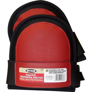 Hyde 09086 Knee Pad Soft w/ Red Stitch PVC