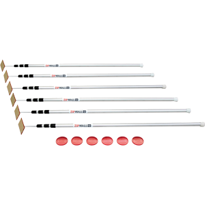 ZipWall SLP6 12' Spring Loaded Poles (6 Pole Pack)