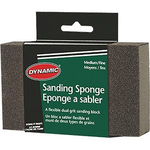 Dynamic AG562601 Medium/Fine Carded Sanding Sponge Display Box (12 PACK)