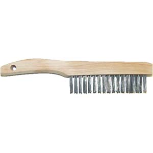 Hyde 46847 4 x 16 Wood Wire Brush w/ Shoe Handle