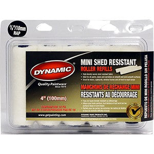 Dynamic HM005601 100mm x 10mm (4" x 3/8") Mini Shed Resistant Roller (10 PACK)