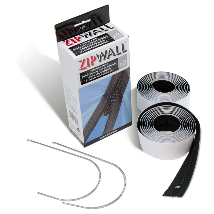 ZipWall AZ2 84" Adhesive Zipper (2 PACK) - solo