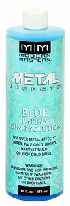 Modern Masters PA902 Blue Patina Aging Solution