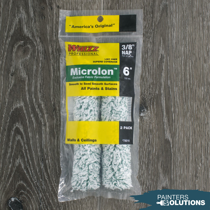 Whizz 78016 6in mini roller 2 pack