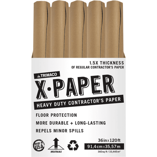 Trimaco 12360 36" x 120' X-Paper HD Builders Paper (20 PACK)