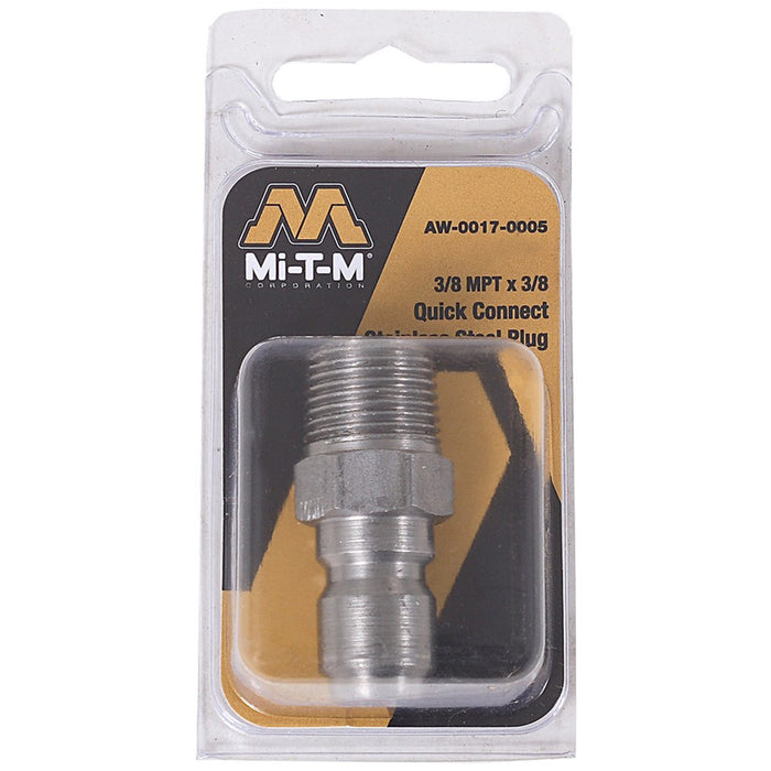Mi-T-M AW-0017-0005 3/8 QD Nipple Plug (M) Packaged