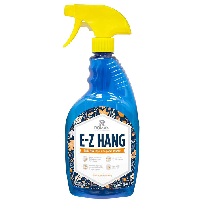 Roman 11015 32oz E-Z Hang Peel & Stick Helper + Pre-pasted Activator Wallpaper Spray