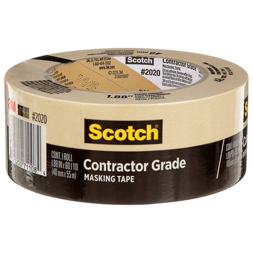 Shurtape CP 066 3/4 x 60 Yards Natural Contractor Grade Masking Tape 155701