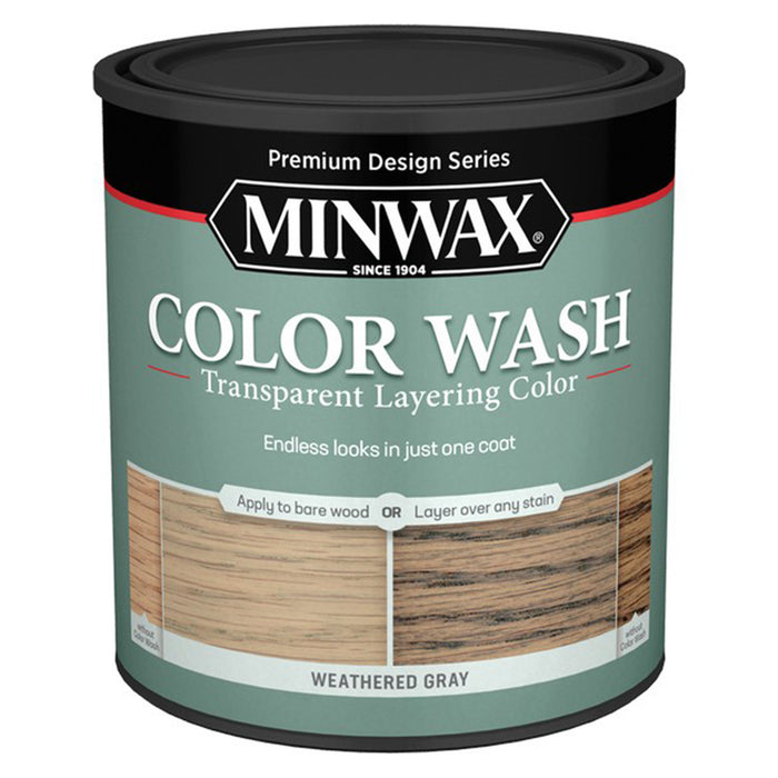 Minwax 40014 Qt Weathered Gray Color Wash Transparent Layering Color