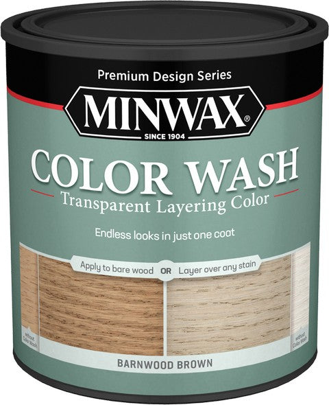 Minwax 40114 Qt Barnwood Brown Color Wash Transparent Layering Color