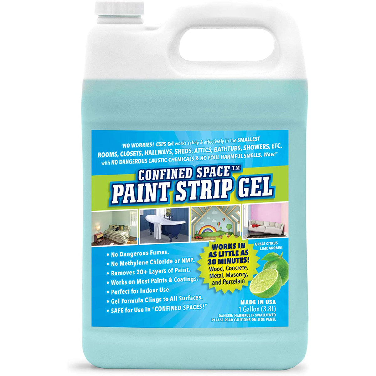 Environmentally friendly paint stripping on metal surfaces using