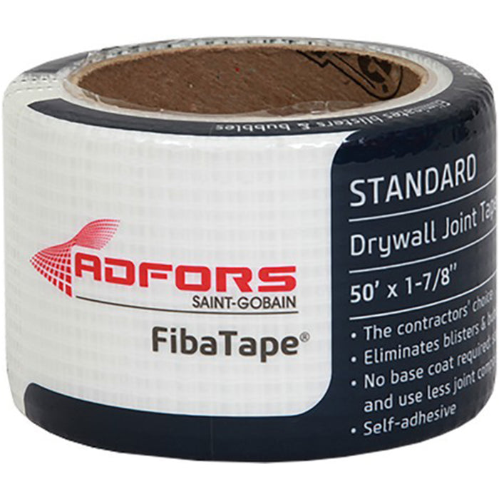 Fibatape FDW8658-U 1-7/8" x 50' White Self Adhesive Mesh Drywall Joint Tape