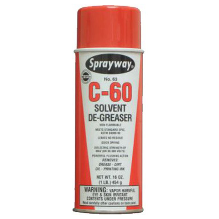 Sprayway 063 C-60 16 oz. 16 oz. Net Solvent Cleaner Degreaser