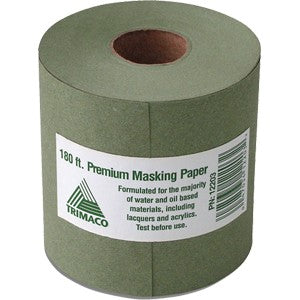 12 Wide Professional Machine-Finish Green Masking Paper, 3 Pk, USA #ME-12
