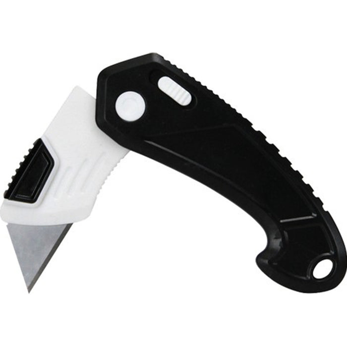 Warner 11187 Folding & Locking Plastic Utility Knife, w/ 6 Blades