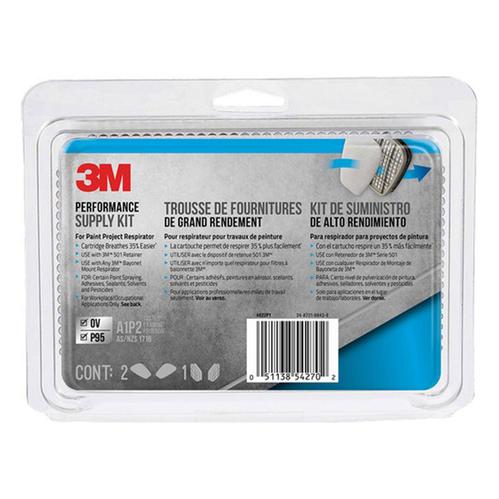 3M 6022P1-DC OV/P95 Performance Supply Kit for the Paint Project Respirator