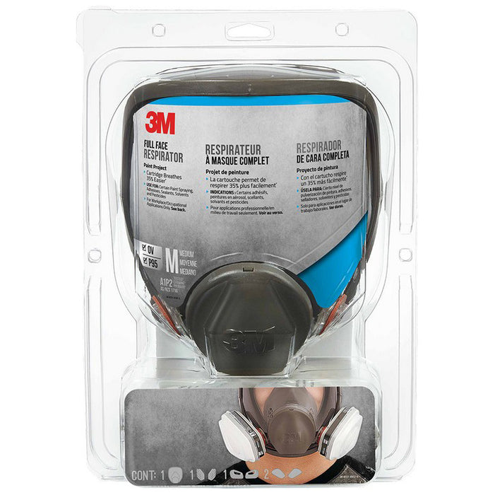 3M 68P71P1-DC OV/P95 Medium Full Face Paint Project Respirator