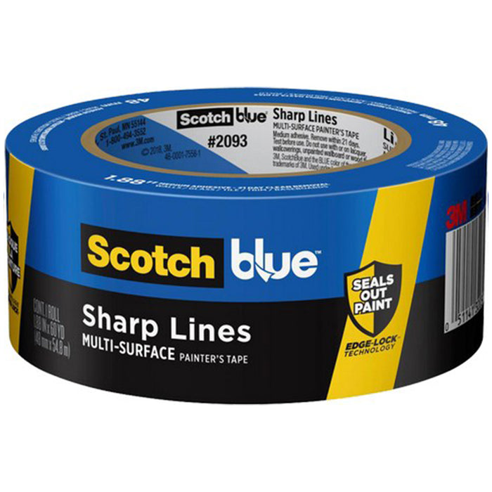 3M 2093-48NC 1.88" x 60yd (48mm) ScotchBlue Sharp Lines Painters Tape