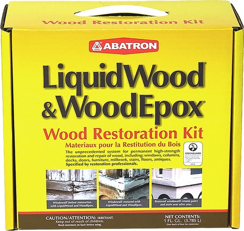 Abatron WR4QKR Wood Restoration Kit (2ea qt LiquidWood, 2ea qt WoodEpox)