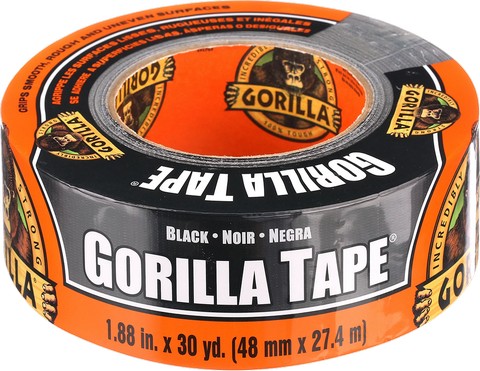 Gorilla Glue 105629 1.88" x 30Yd (48mm x 27m) Black Tape