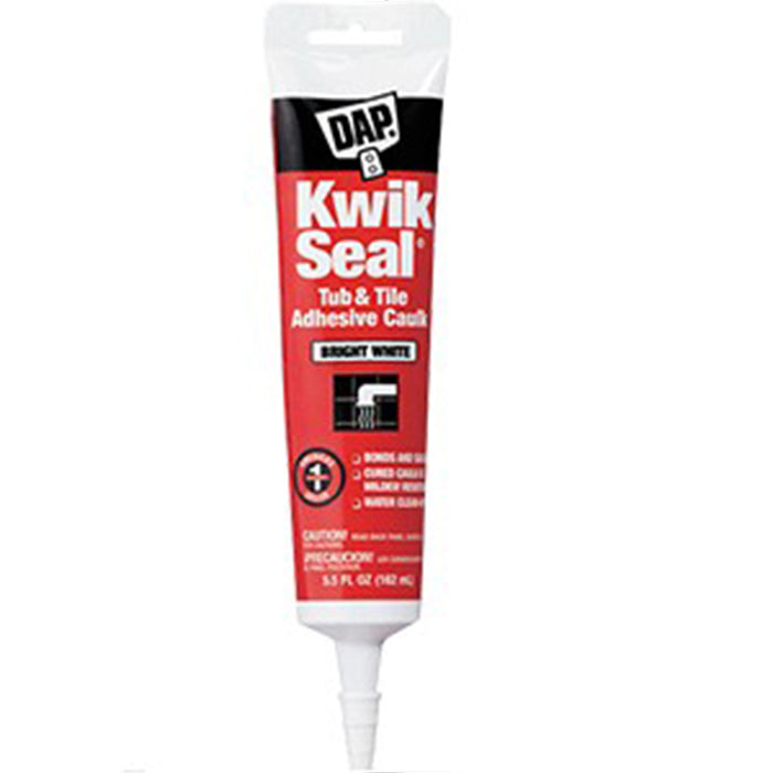Dap 18001 5.5oz White Kwik Seal Tub & Tile Adhesive Caulk