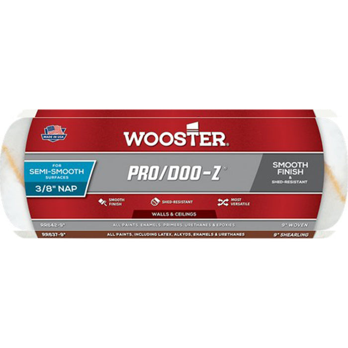 Wooster RR642 9" Pro/Doo-Z 3/8" Nap Roller Cover
