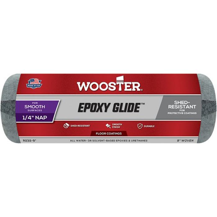 Wooster R232 9" Epoxy Glide 1/4" Nap Roller Cover