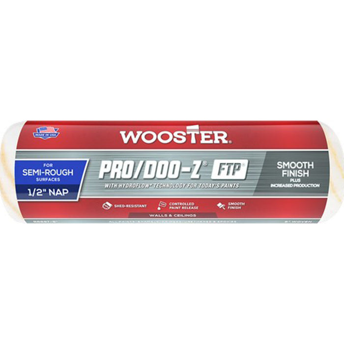 Wooster RR667 9" Pro/Doo-Z FTP 1/2" Nap Roller Cover