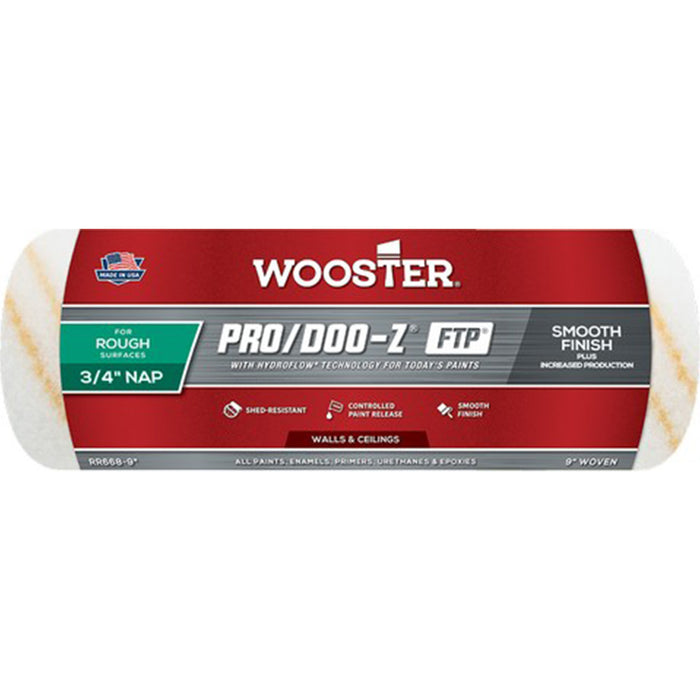 Wooster RR668 9" Pro/Doo-Z FTP 3/4" Nap Roller Cover