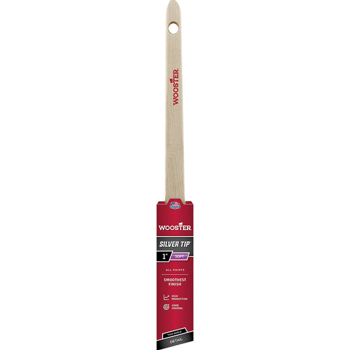 Wooster 5224 1" Silver Tip Thin Angle Sash Paint Brush