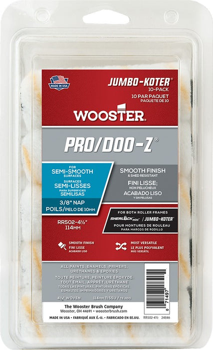 Wooster RR502 4 1/2" Jumbo-Koter Pro/Doo-Z 3/8 10PK