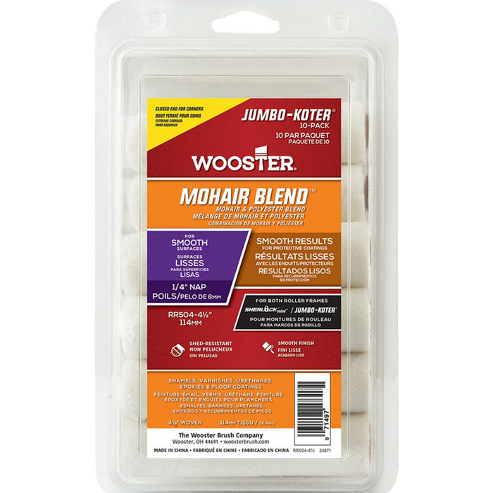 Wooster RR504 4 1/2" Jumbo-Koter Mohair 10PK