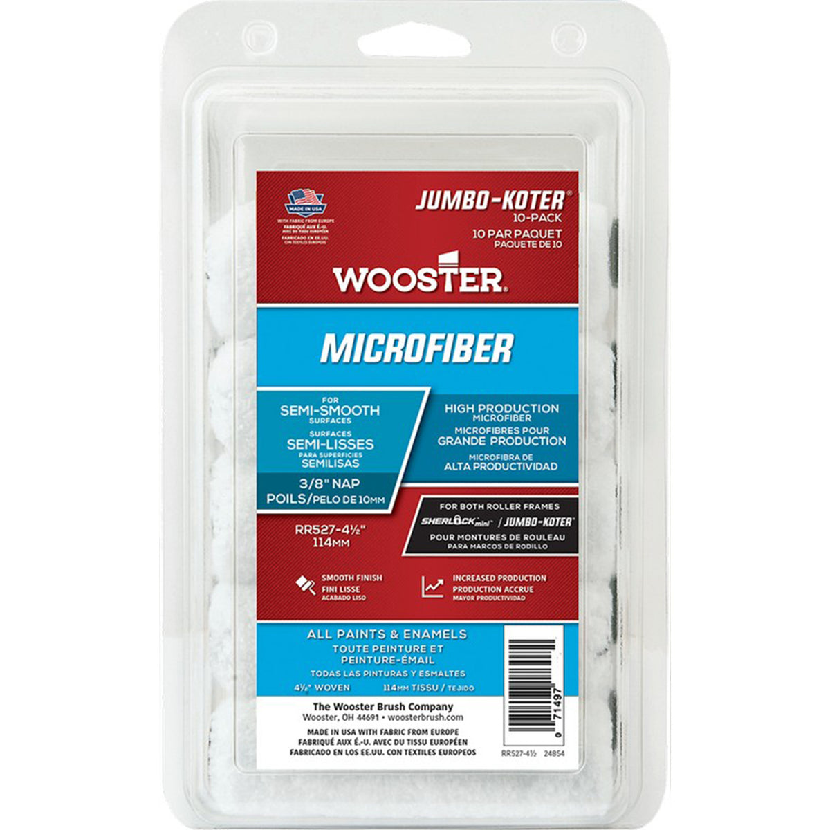 Wooster 4 in. Mini-Koter High-Capacity Yarn Roller (10-Pack