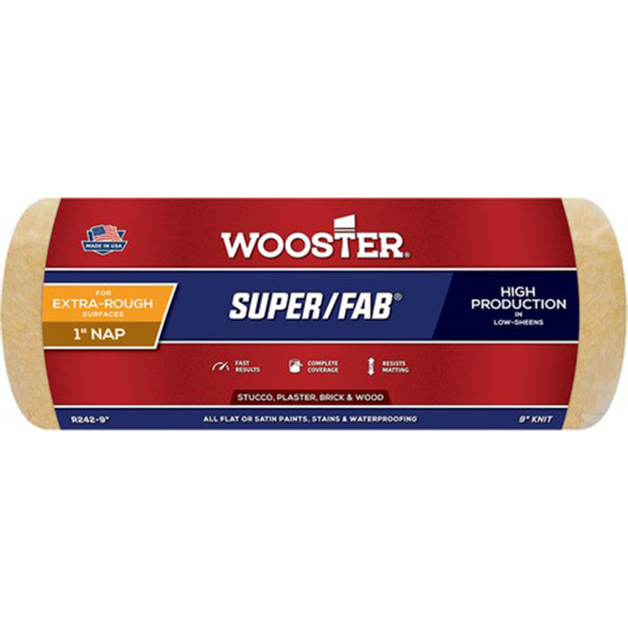 Wooster R242 9" Super/Fab 1" Nap Roller Cover