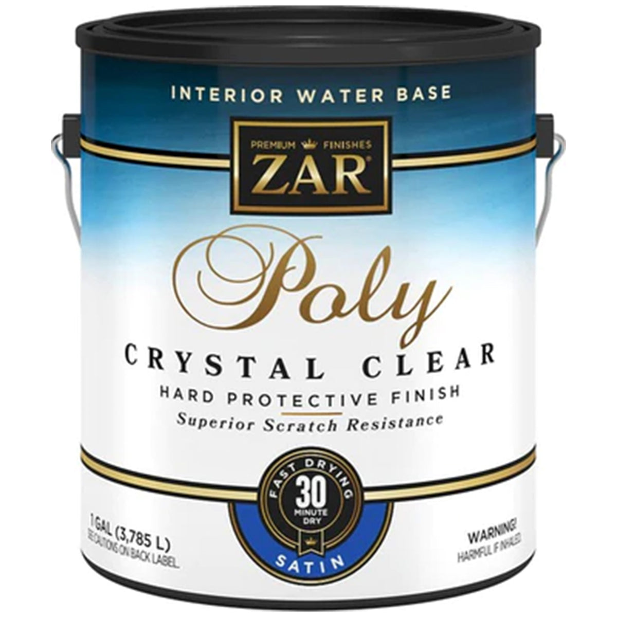 Zar 32513 1G Satin Poly Crystal Clear Int WB — Painters Solutions