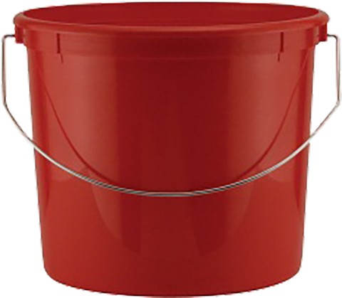 Leaktite 55024 5 Qt Red Plastic Bucket w/ Steel Handle