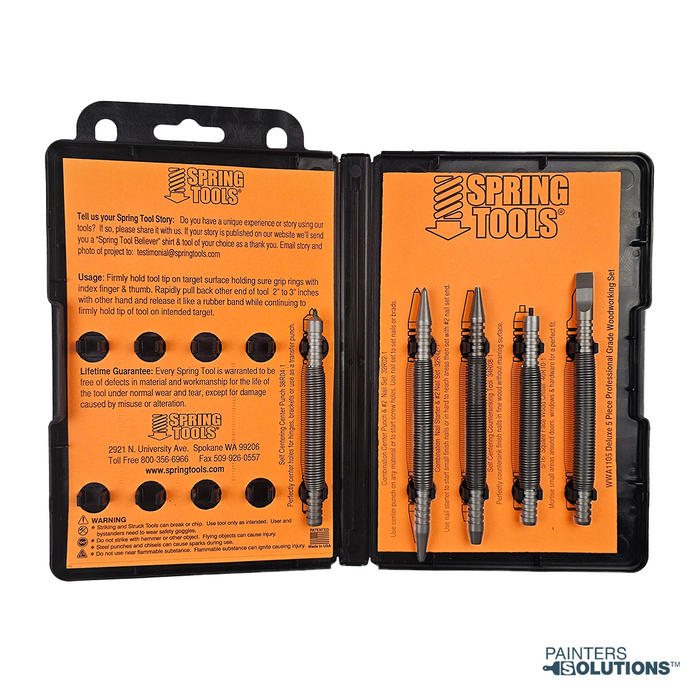 Spring Tools WWA1105 Deluxe 5-Piece Wood Working Assortment