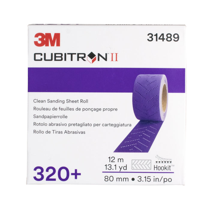 3M Cubitron II Hookit Clean Sanding Sheet Abrasive Roll, 3.15in x 13.1yd -320