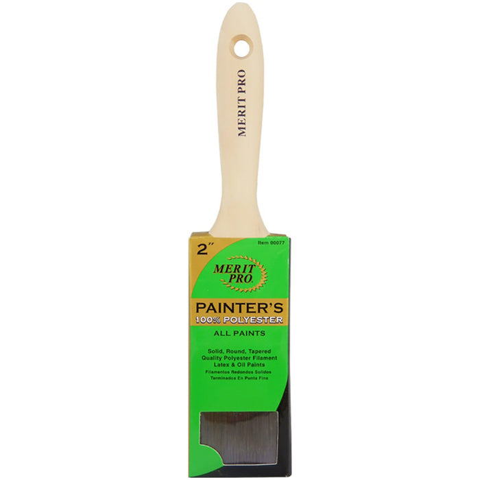 Merit Pro 00077 2" Painter's Professional Beavertail Handle Varnish Brush