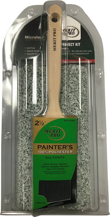 Merit Pro 73350 Painters Brush & Roller Combo