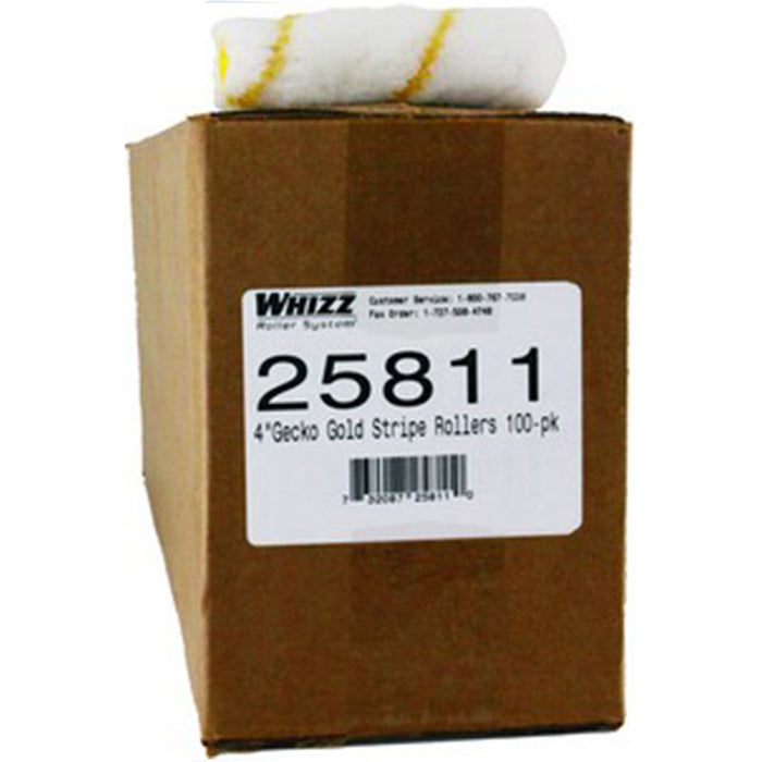 Whizz 25811 4" Gold Stripe Acrylic 1/2" Nap Mini Roller Bulk Pk 1/100