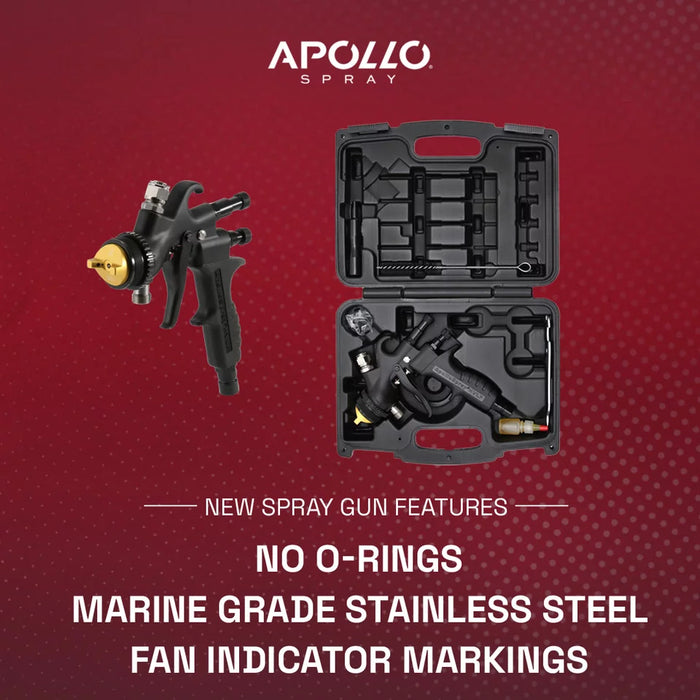 Apollo HVLP Turbine AtomiZer BLACK EDITION with Gravity Cup